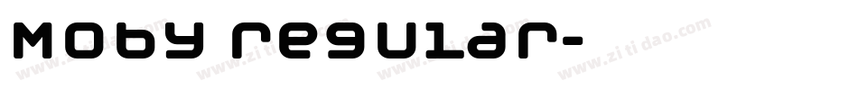 Moby regular字体转换